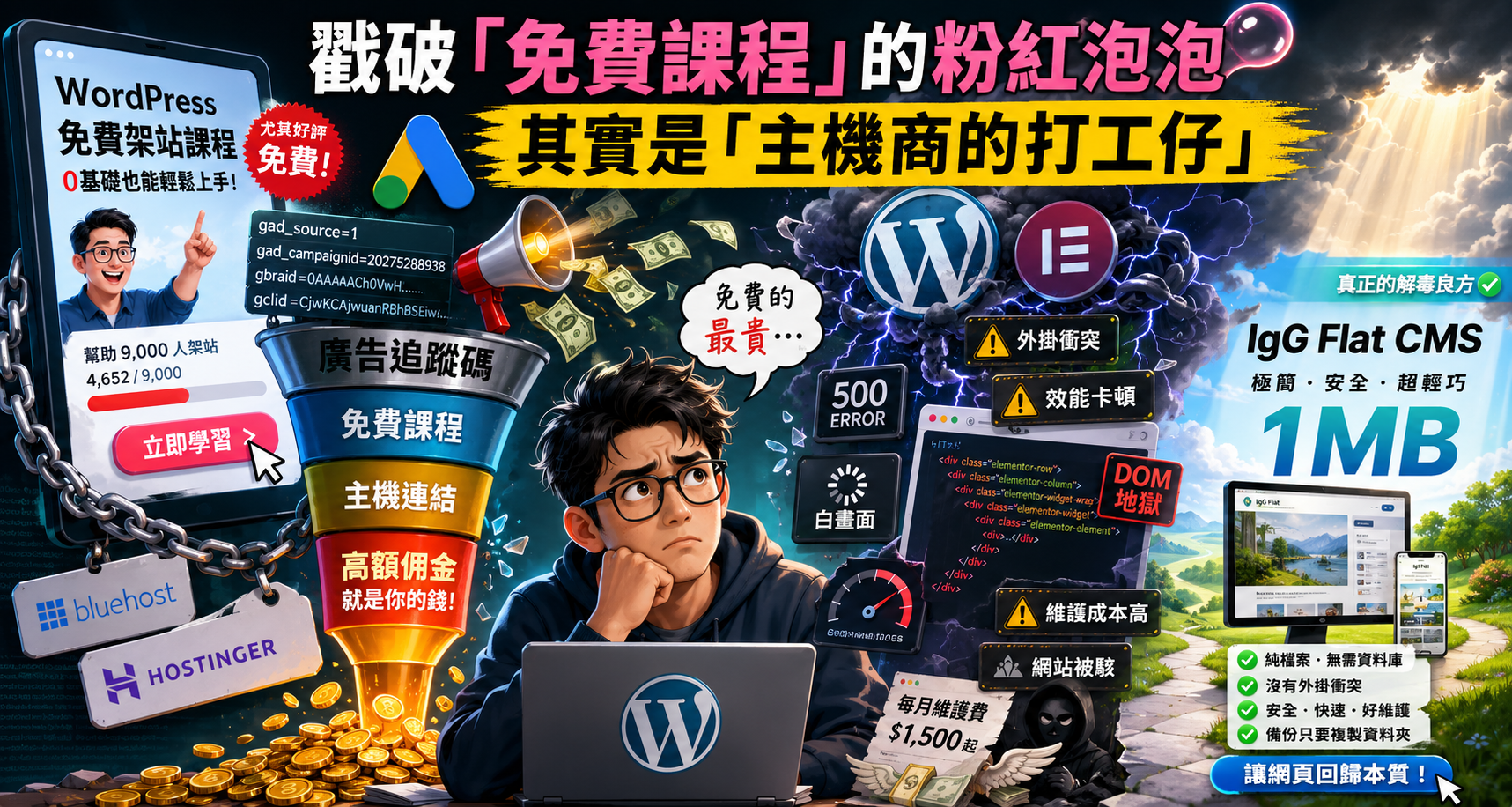 戳破「免費課程」的粉紅泡泡：其實是「主機商的打工仔」